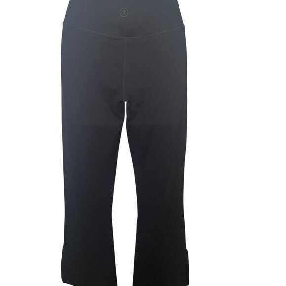 Addison Bay Colleen Black Flare Pants with Side Slit Size Small NWT - Picture 6 of 7